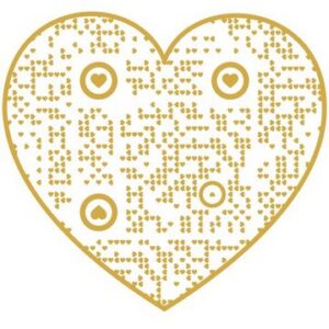 QR-Code in Herzform zu sein-siegel.com